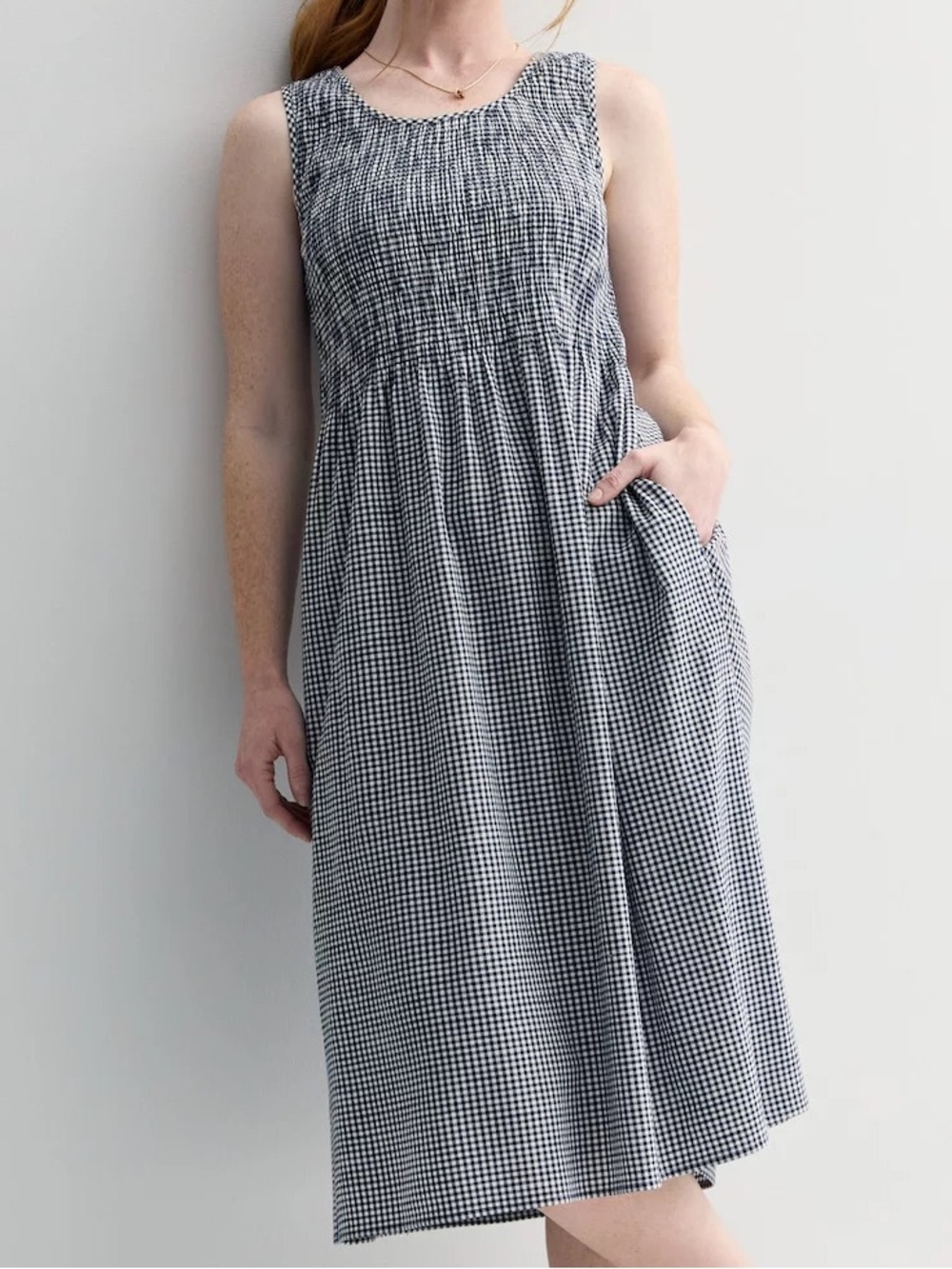 Croft & Barrow Smocked Midi Dress